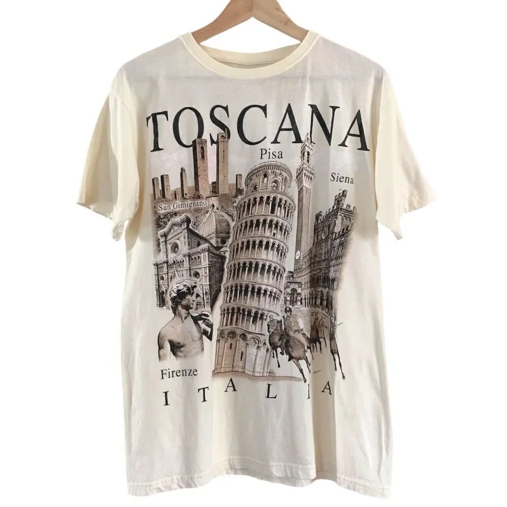 Vintage Toscana Italia Graphic T-Shirt Pisa Siena Firenze